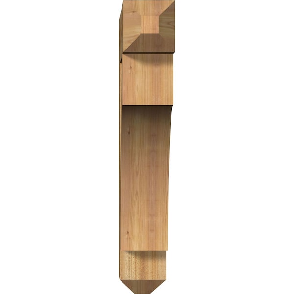 Westlake Craftsman Rough Sawn Bracket, Western Red Cedar, 6W X 30D X 36H